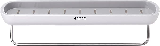 Multi-Functional ecoco Wall-Mounted Plastic Storage Shelf – Space-Saving Organizer