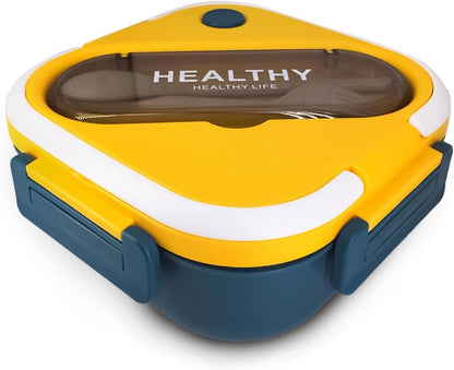 Healthy Lunch Box Container, 1300ml Capacity, Leak-Proof Design with spoon and fork