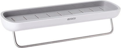 Multi-Functional ecoco Wall-Mounted Plastic Storage Shelf – Space-Saving Organizer