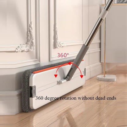 ✨ Upgraded Flat Mop with 360° Rotating Head – Effortless & Hands-Free Cleaning! ✨