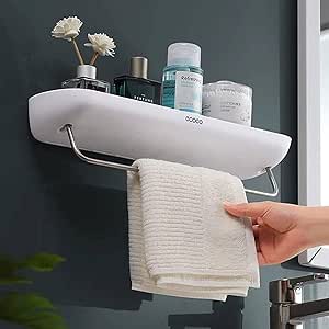 Multi-Functional ecoco Wall-Mounted Plastic Storage Shelf – Space-Saving Organizer