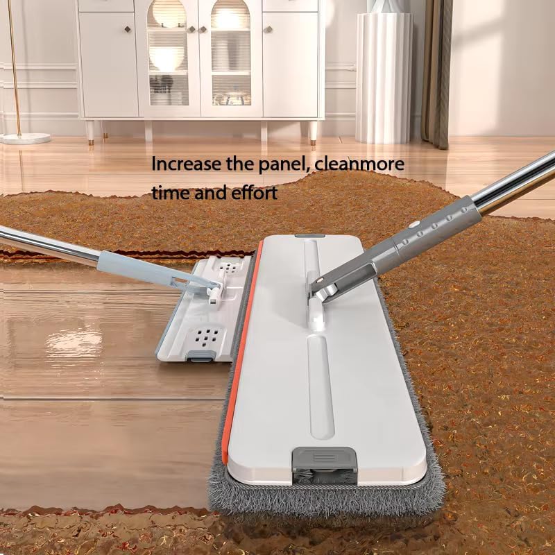 ✨ Upgraded Flat Mop with 360° Rotating Head – Effortless & Hands-Free Cleaning! ✨