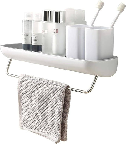 Multi-Functional ecoco Wall-Mounted Plastic Storage Shelf – Space-Saving Organizer