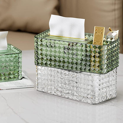 Acrylic Tissue Box with Zipper – Stylish & Practical for Every Space