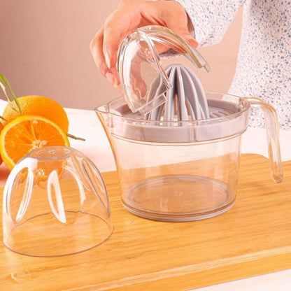 Mantual Acrylic Orange juicer,Orange Squeezer And Jug 2 IN 1-1 Piece