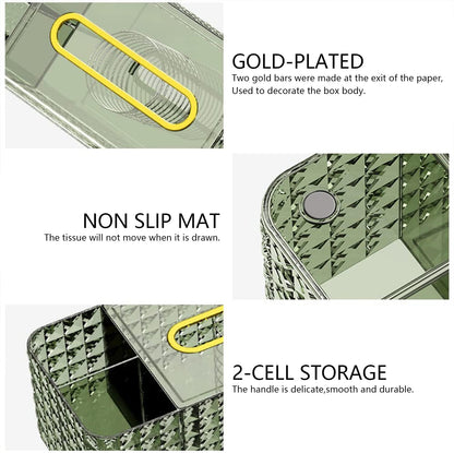 علبة مناديل أكريليك بسحاب – أنيقة وعملية لكل مساحة
