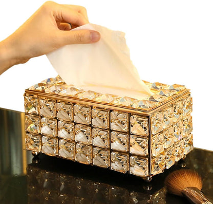 ✨ Luxury Crystal Tissue Box – Elegant & Practical Design ✨