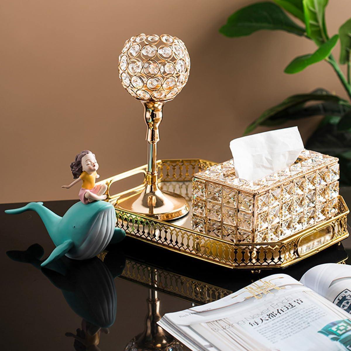 ✨ Luxury Crystal Tissue Box – Elegant & Practical Design ✨