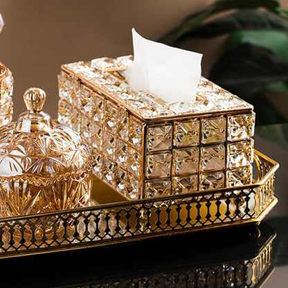 ✨ Luxury Crystal Tissue Box – Elegant & Practical Design ✨