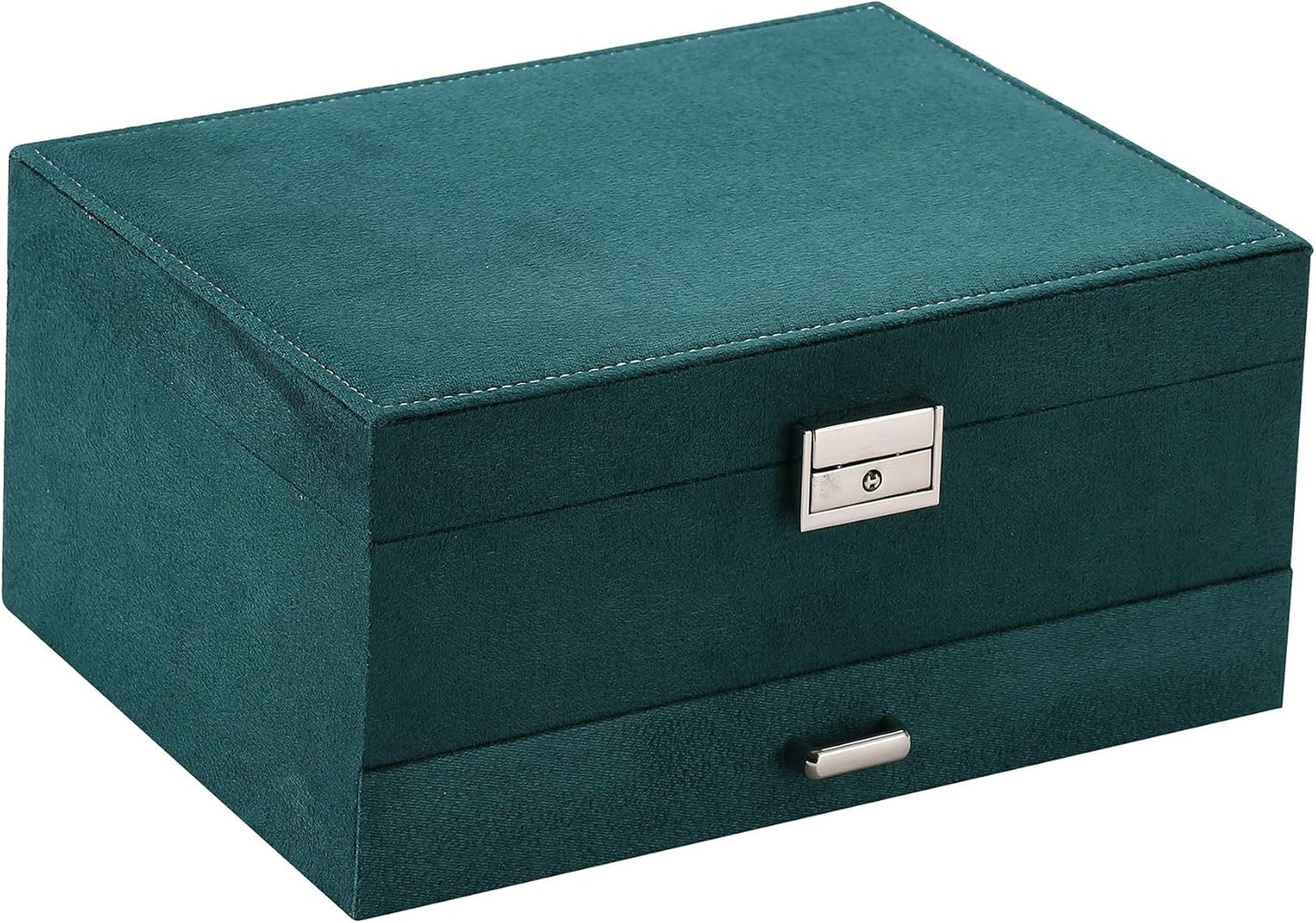 ✨ Luxury 3-Layer Velvet Jewelry Box – Elegant & Secure Storage ✨