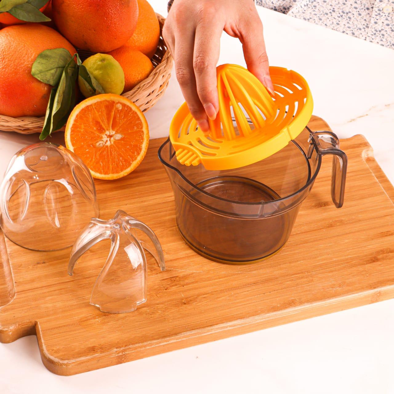 Mantual Acrylic Orange juicer,Orange Squeezer And Jug 2 IN 1-1 Piece