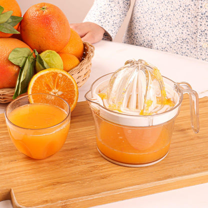 Mantual Acrylic Orange juicer,Orange Squeezer And Jug 2 IN 1-1 Piece