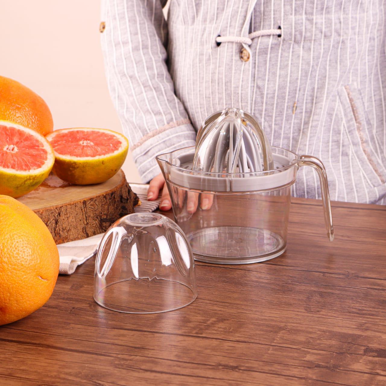 Mantual Acrylic Orange juicer,Orange Squeezer And Jug 2 IN 1-1 Piece