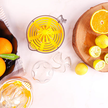 Mantual Acrylic Orange juicer,Orange Squeezer And Jug 2 IN 1-1 Piece