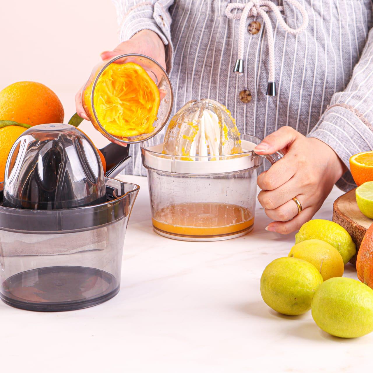 Mantual Acrylic Orange juicer,Orange Squeezer And Jug 2 IN 1-1 Piece