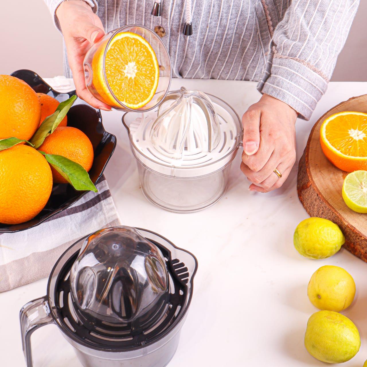 Mantual Acrylic Orange juicer,Orange Squeezer And Jug 2 IN 1-1 Piece