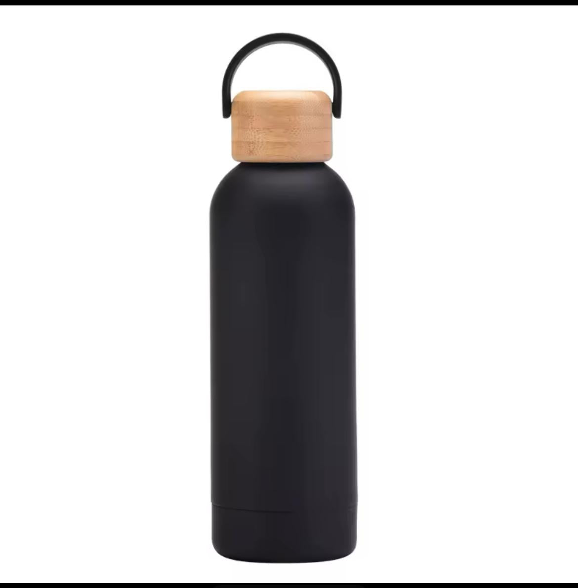 Stainless Steel Thermos Water Bottle, 500ml Water Bottle, Stylish, Lightweight, Direct Drinking, Wooden Lid, Cute, Milk Bottle, Leak Proof, For Gyms, Girls, Children, Boys, School, Insulated