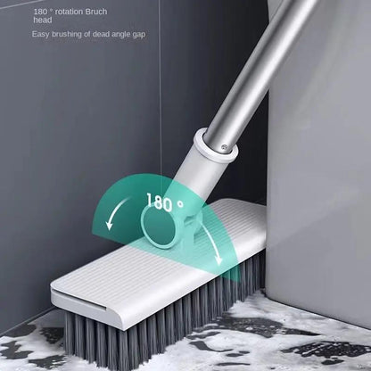 3 in 1 Cleaning Set – Broom, Brush, and Dustpan with Teeth for Easy Cleaning, Rotating Metal Handle with Comfortable Grip