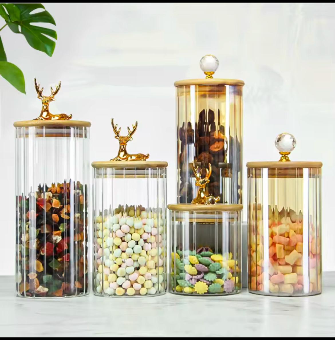 ✨ Glass Jars – Pearl Edition | Luxurious, Heat-Resistant & Functional ✨