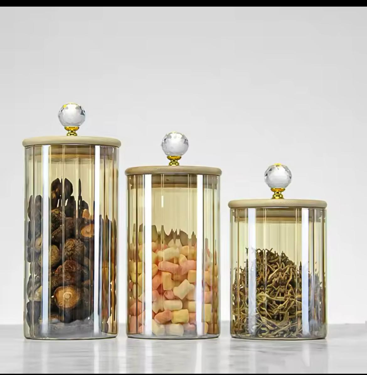 ✨ Glass Jars – Pearl Edition | Luxurious, Heat-Resistant & Functional ✨