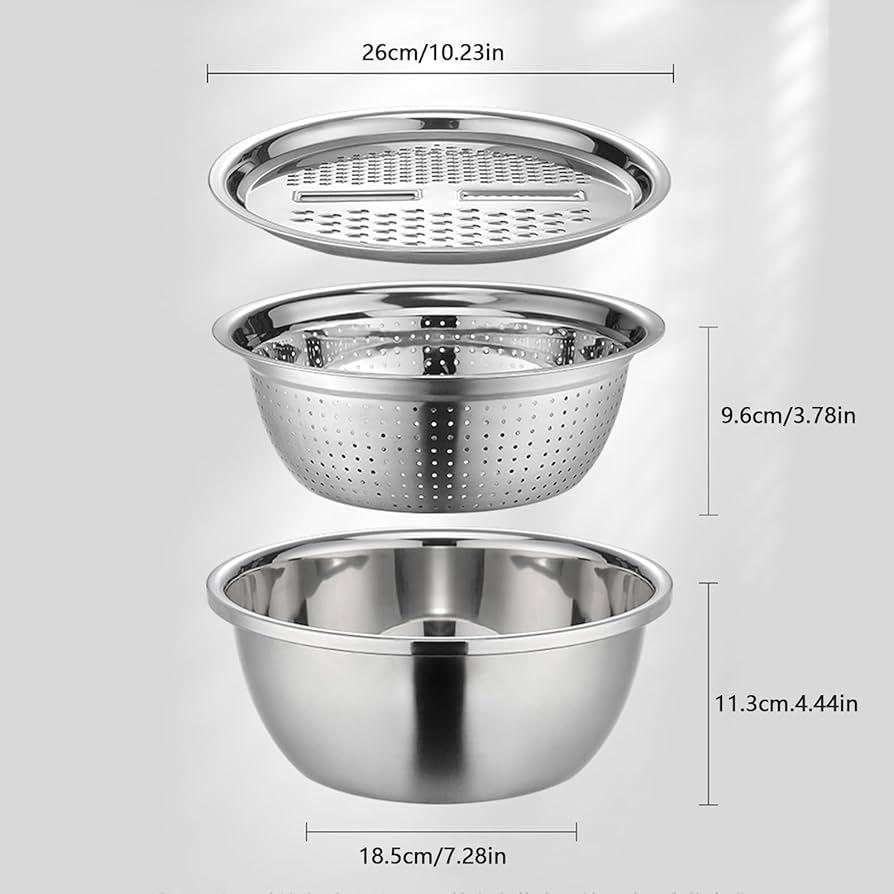 ✨ 3-in-1 Stainless Steel Basin – Durability Meets Efficiency ✨